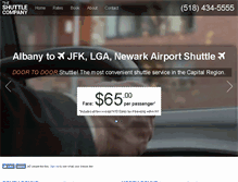 Tablet Screenshot of albanyshuttle.com